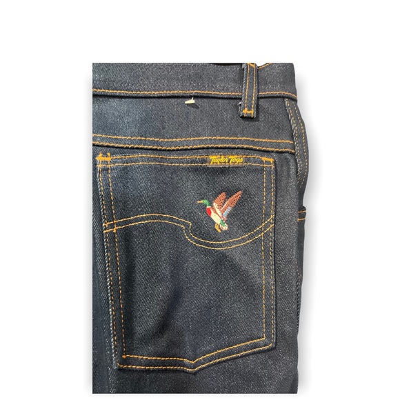 Vtg Womens Taylor Togs Dark Blue Denim Stretch Waist Jeans Mallard✅ - Picture 3 of 4